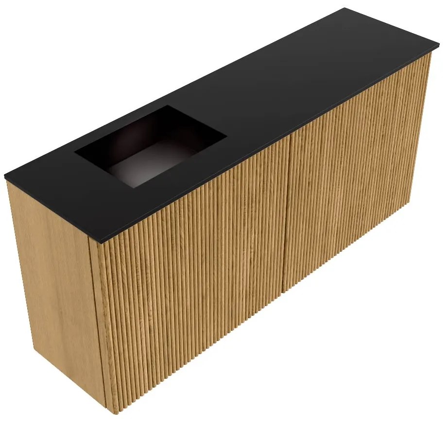 Mondiaz Joya 90cm toiletmeubel oak met wastafel faye links 1 kraangat urban