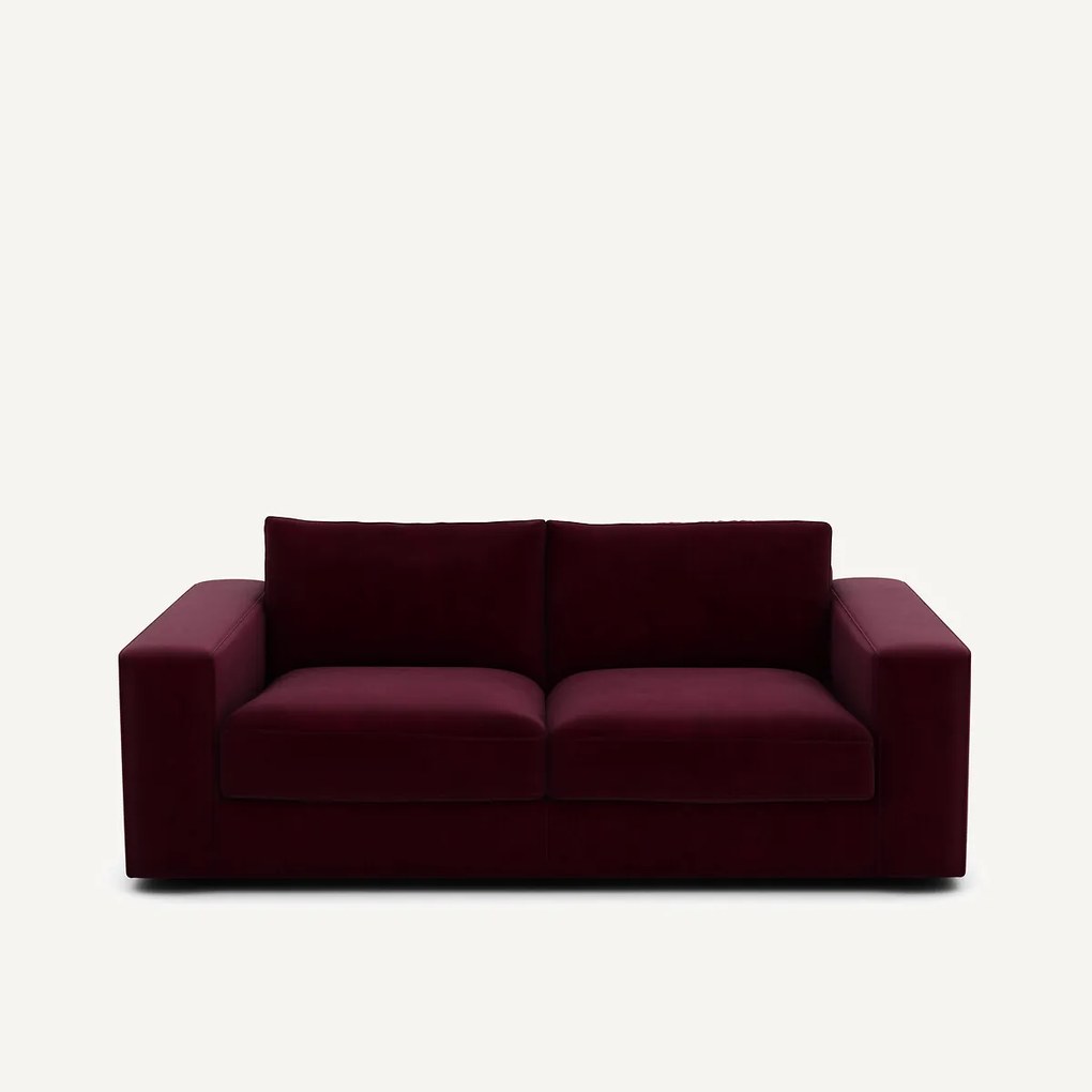 Compacte bank 3-zit in fluweel, Skander