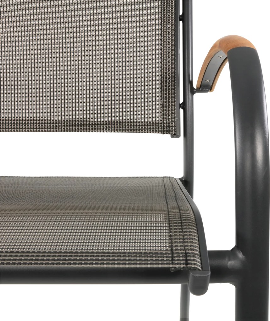 Lesli Living  Tuinstoel Stapelbaar - Monza - Teak - Lesli Living