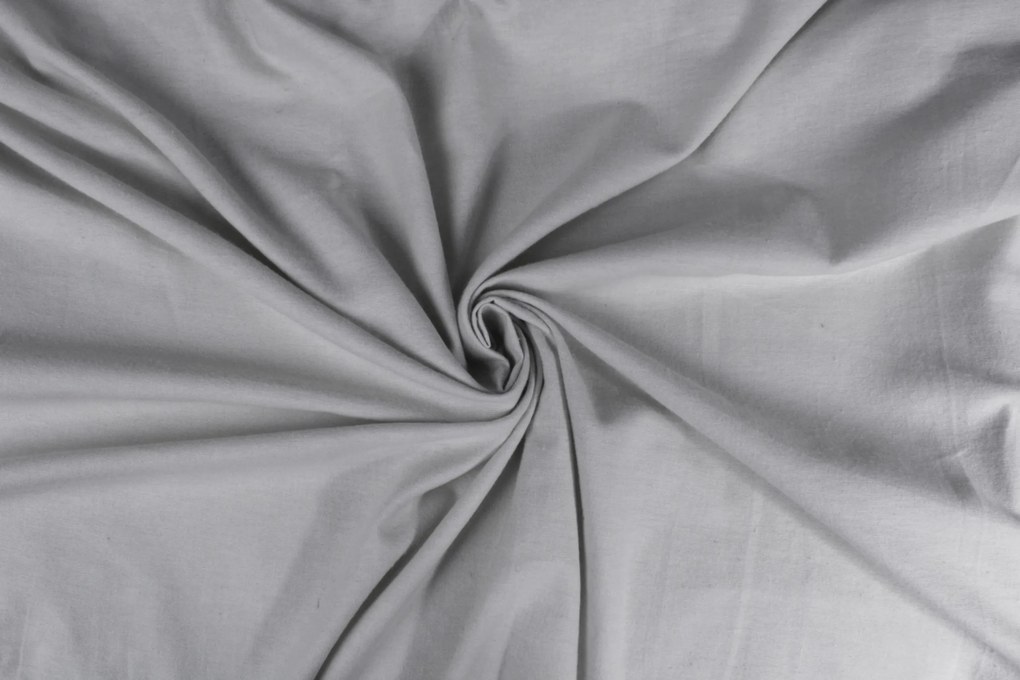 Hoeslaken flanel - 100% katoen - 90x200 - lichtgrijs