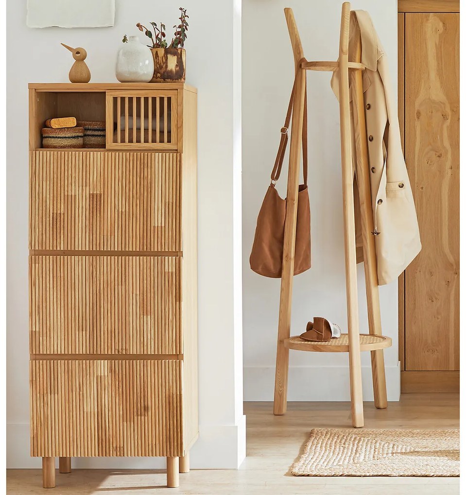 Kast met 3 deuren, eiken en fineer, BILBAO