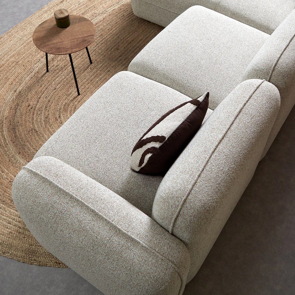 PEPP Interiors Drop Bank Met Chaise Longue Links Beige Serenity 03