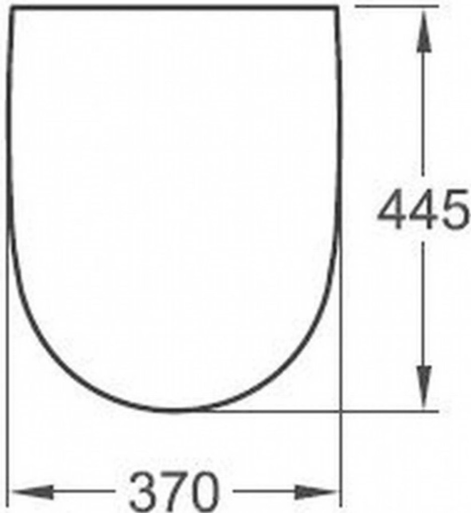 Geberit 300 Basic toiletbril 37x44,5cm wit