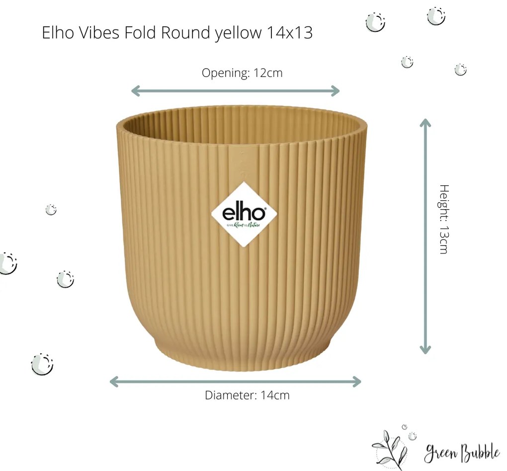Pot elho Vibes Fold Round geel