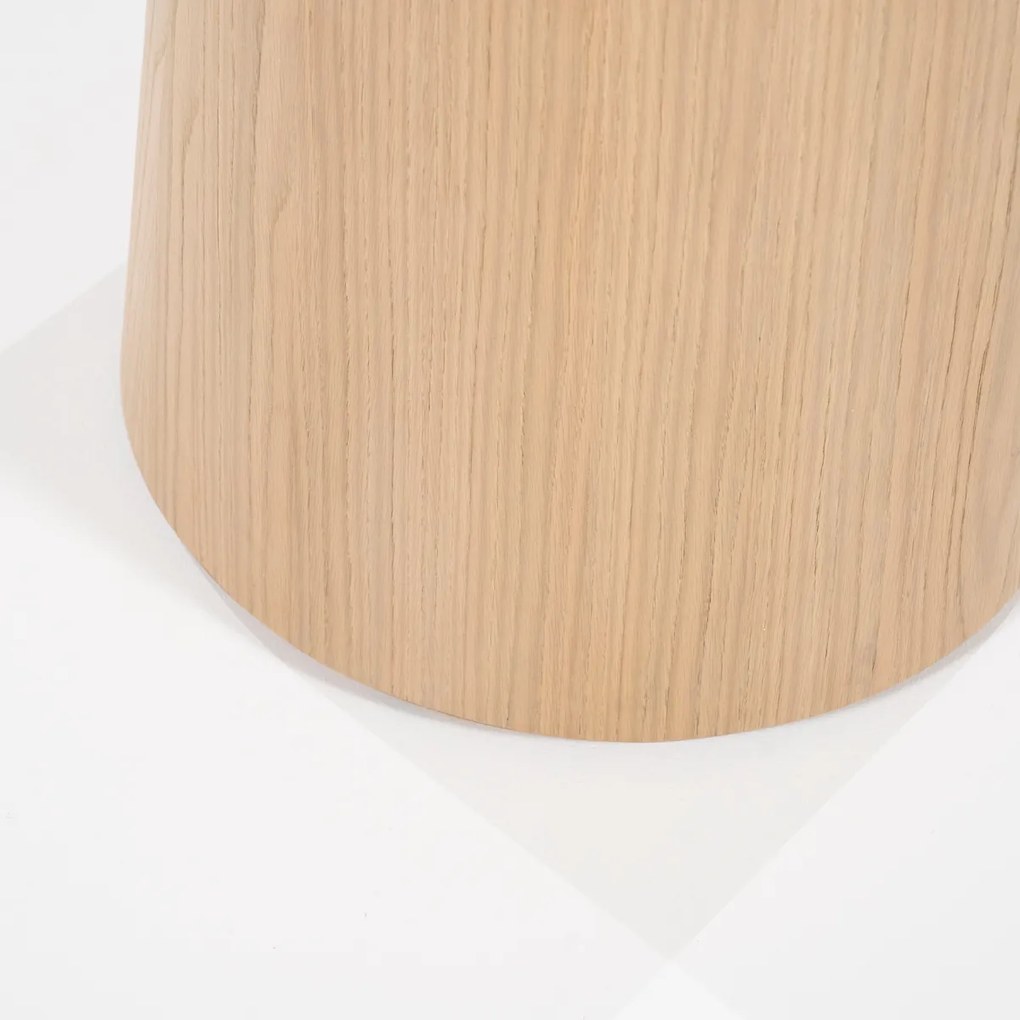 Ronde Eettafel 130 Cm Eikenfineer - 130 X 130cm.