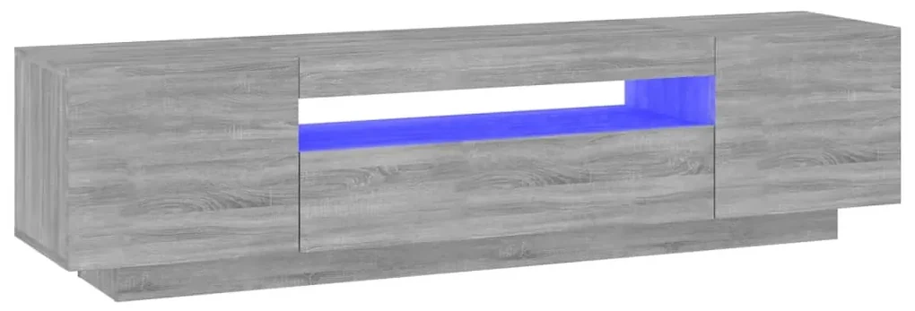 vidaXL Tv-meubel met LED-verlichting 160x35x40 cm grijs sonoma eiken