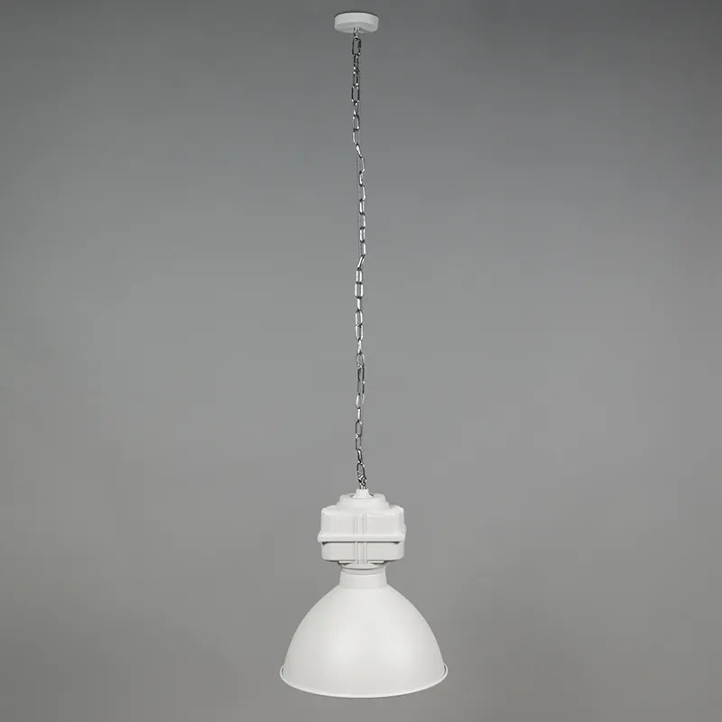Industriële hanglamp klein mat wit - Sicko