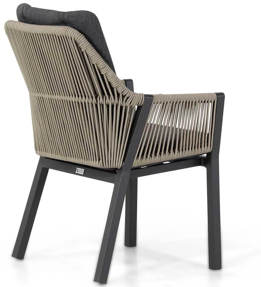 Tuinset 4 personen 180 cm Aluminium/rope Taupe Lifestyle Garden Furniture Verona/Alicante