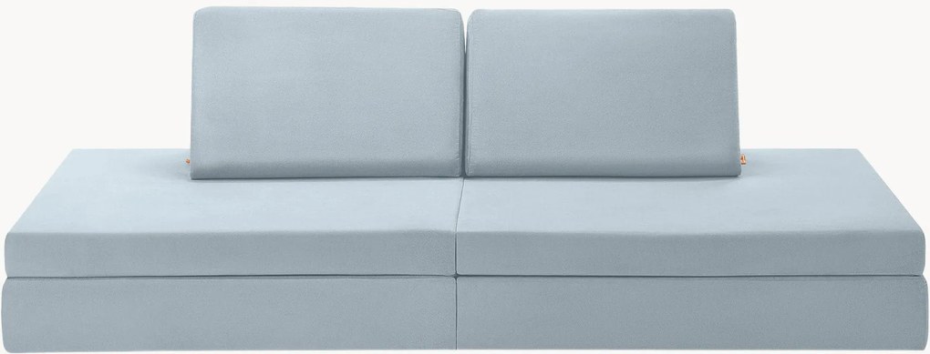 Handgemaakte modulaire fluwelen speelbank Mila