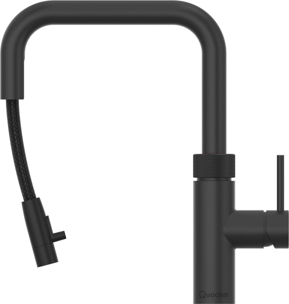 Quooker Flex Square met COMBI boiler 3-in-1 kokendwaterkraan zwart