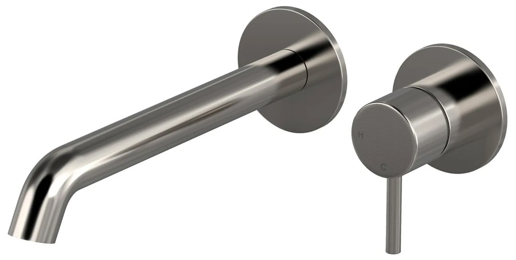 Hotbath Buddy inbouw wastafelkraan 22cm geborsteld nikkel