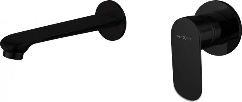 Mexen Dox inbouw wastafelkraan, zwart - 75215-70