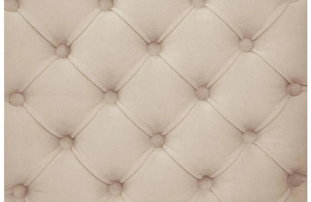 Goossens Eetkamerstoel Pearl beige velvet stof met armleuning, stijlvol landelijk