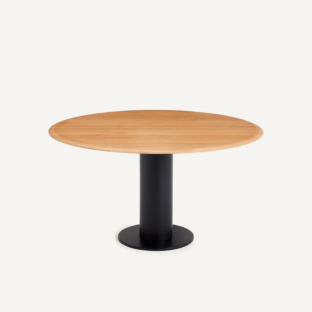 Rond eiken tafelblad, diameter 137 cm, ROUNDO