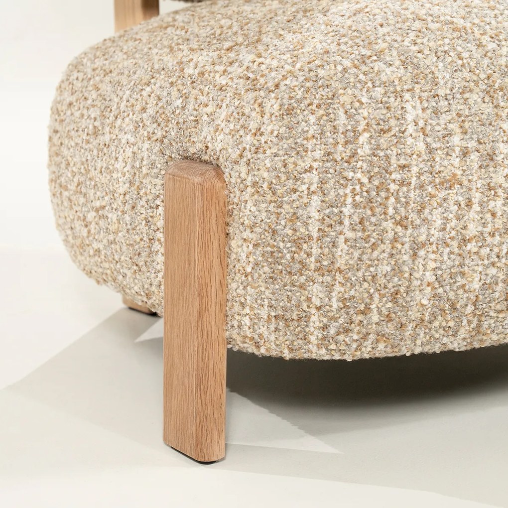 Boucle Stoel Beige Naturel