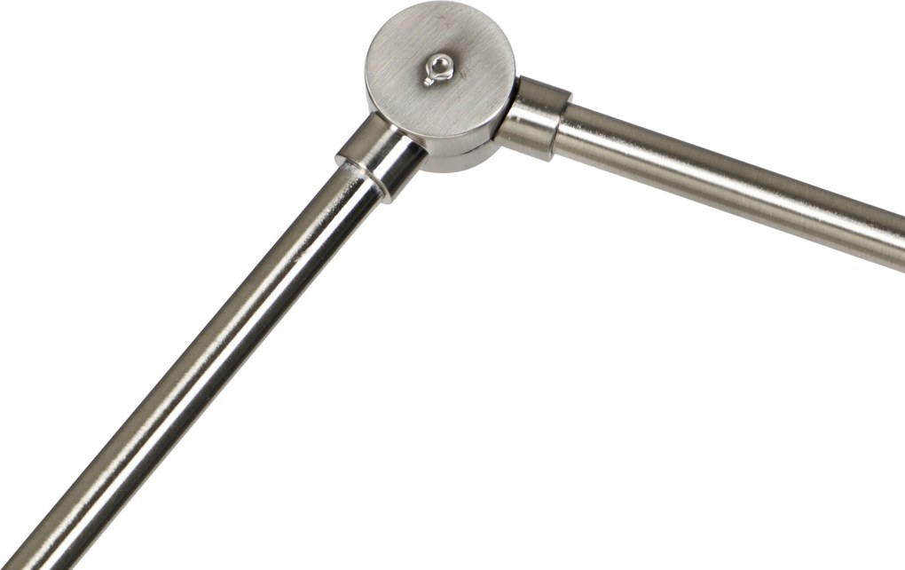 Vloerlamp staal met kap lichtgrijs 50cm - Editor