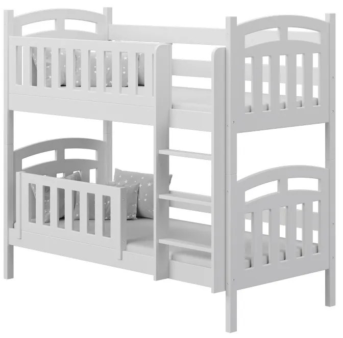 Kinderen Wit - Roze Stapelbed van massief hout - Niko For Kids Kinderen Junior 5059914048962 Children's Beds Home, 160x80, Grote enkele, 11 cm schuim/