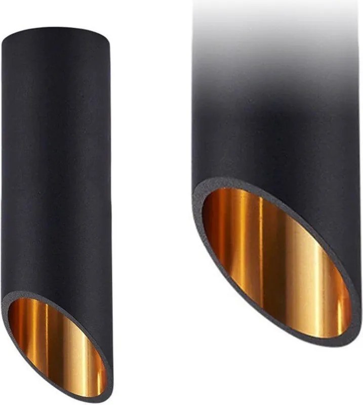 MODERNE PLAFONDLAMP ZWART GOUD 20 CM APP571-1C