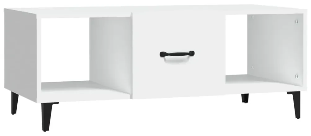 vidaXL Salontafel 102x50x40 cm bewerkt hout wit