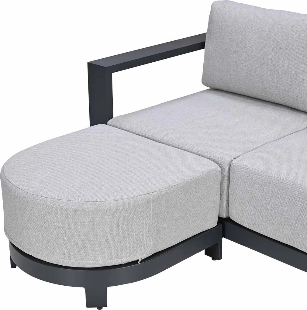 Garden Impressions Malakka loungebank chaise longue - donker grijs