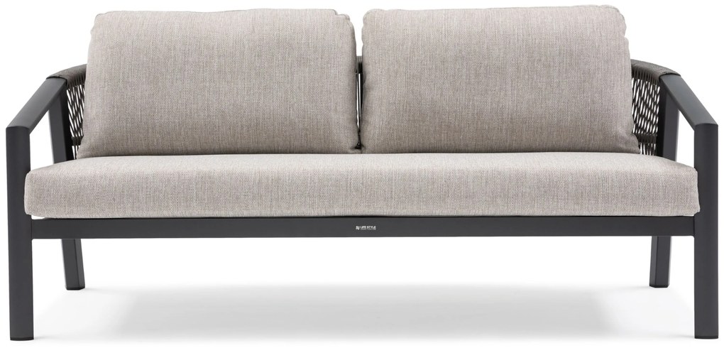 Stoel en Bank Loungeset 5 personen Aluminium Grijs  Lifestyle Garden Furniture Jada