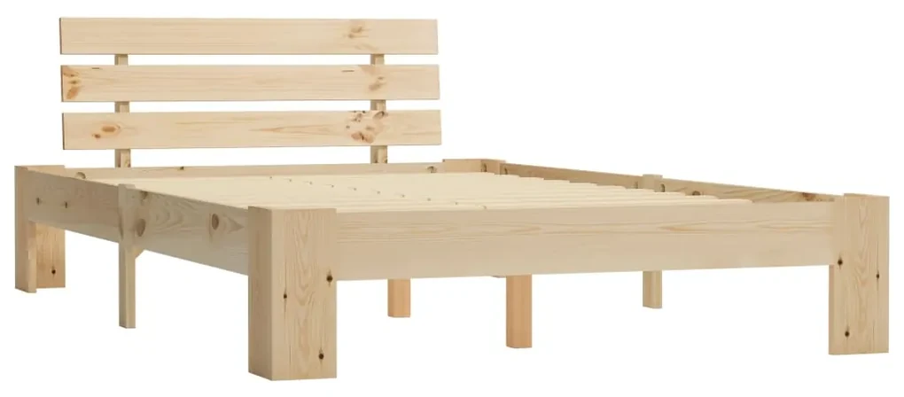 vidaXL Bedframe massief grenenhout 140x200 cm