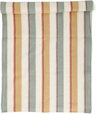 Tafelloper, recycled katoen, zomerstreep, 50 x 145 cm