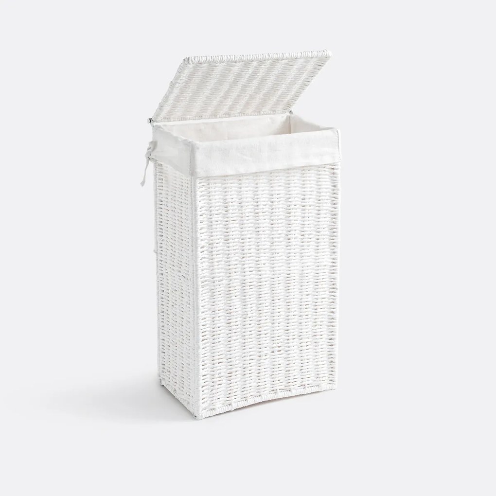 Linnenmand in gevlochten papier, Papeli