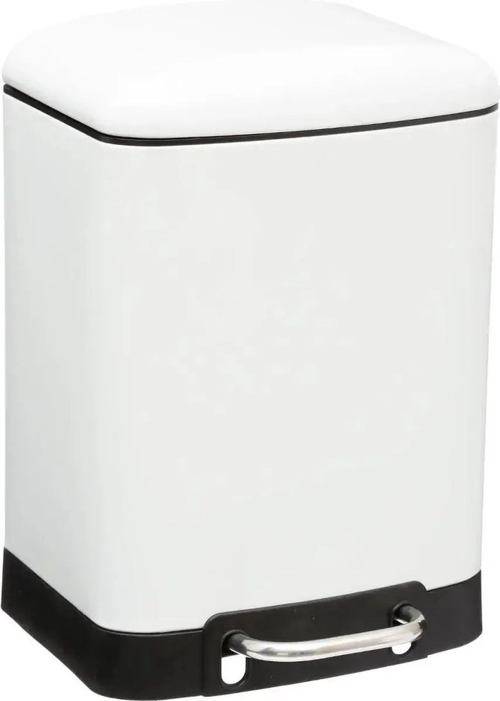 5Five Ariane Pedaalemmer - Wit - 6 Liter - Metaal