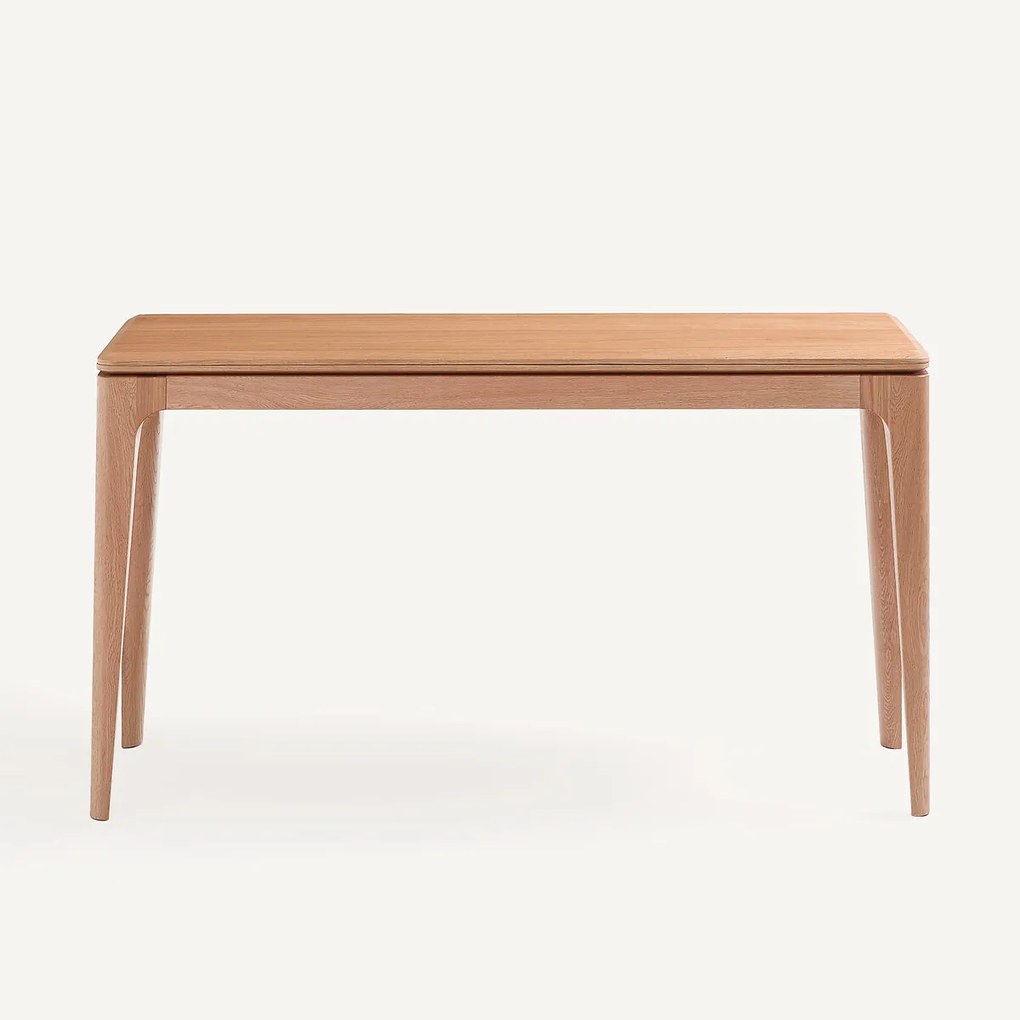 Uitschuifbare consoletafel, massief eiken en eikenfineer, SANARA