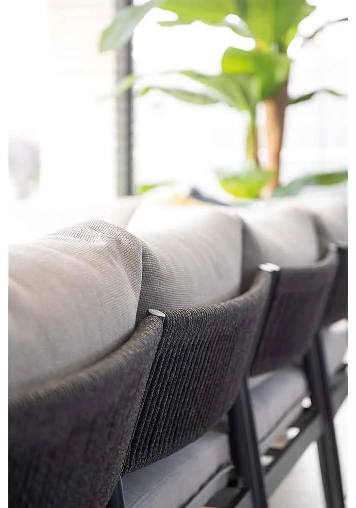 Garden Impressions Tineo lounge dining set 6-delig - donker grijs