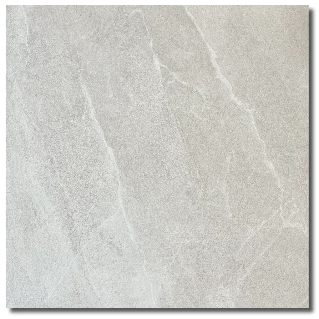Vloertegel 60x60 Cm Natuursteenlook Volcano Salina Licht Grijs PS33