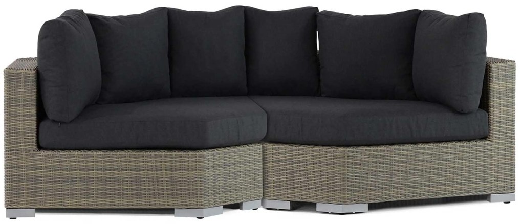 Garden Collections Toronto Daybed Wicker Taupe 2-delig