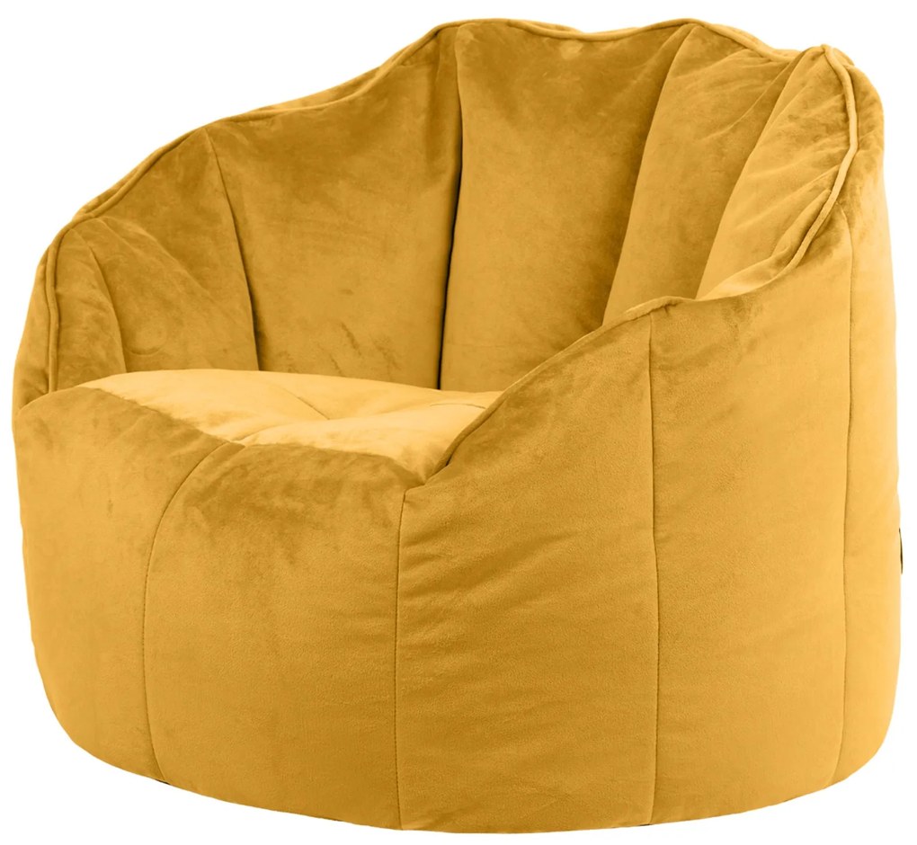 Sirena Zitzak Stoel Velvet - Okergeel