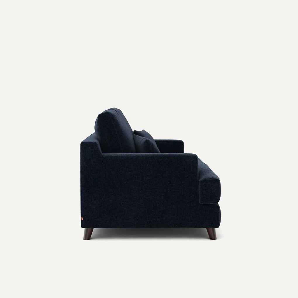 2-zits compacte bank in chenille fluweel, Alwine