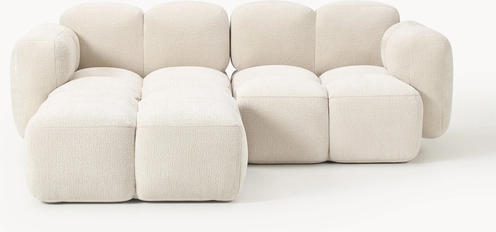 Modulaire bank Tayla (2-zits) met poef (links/rechts)