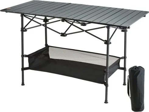 VEVOR Opvouwbare kampeertafel 1150 x 550 x 700 mm, opvouwbare tuintafel, balkontafel, multifunctionele tafel, draagvermogen 100 kg, aluminiumlegering kampeertafel, opvouwbare tafel, hoge temperatuurbestendig, draagbaar