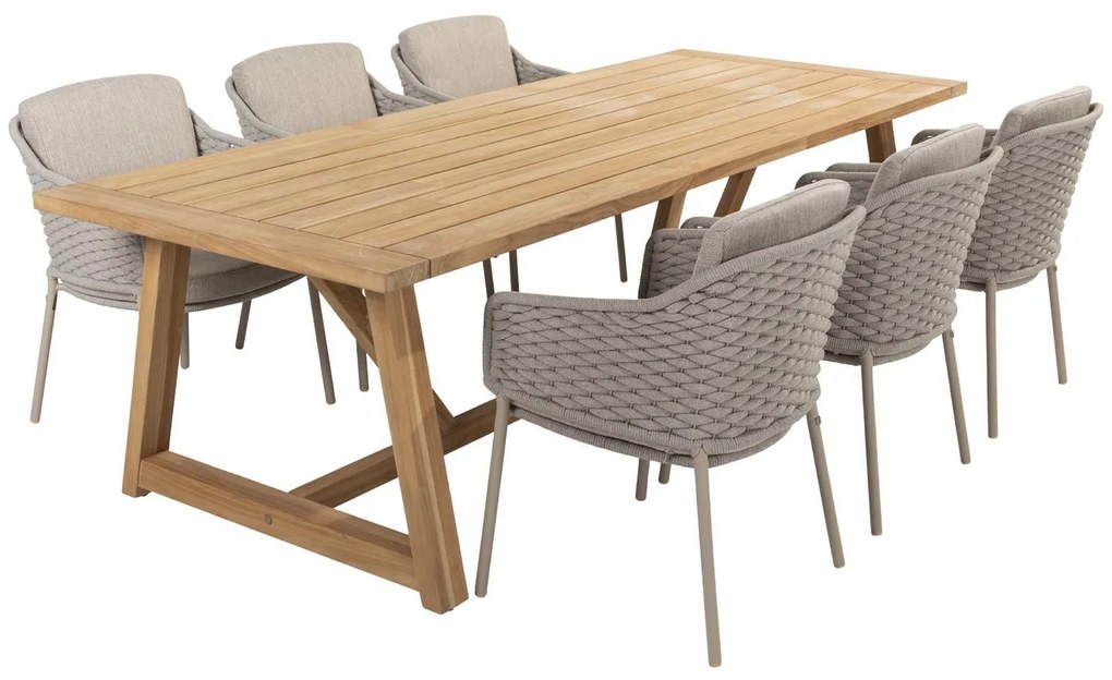 4 Seasons Outdoor Eros tuinstoel latte SALE  Tuinstoel    beige weerbestendig