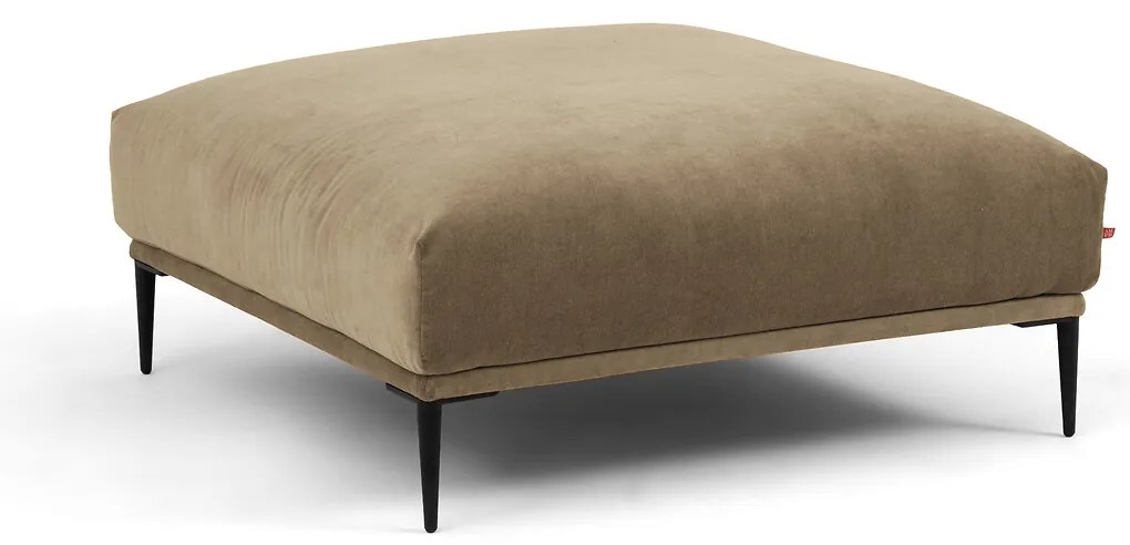 XL fluwelen poef, Oscar, ontwerp Emmanuel Gallina