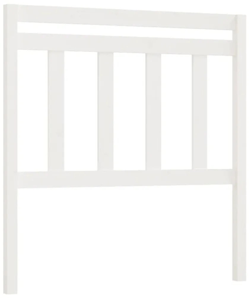 vidaXL Hoofdbord 81x4x100 cm massief grenenhout wit