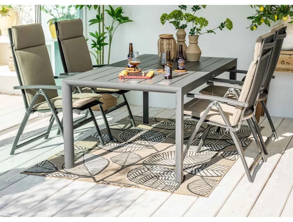 Taste by 4 Seasons Cadiz tuinset 5-delig verstelbaar - Adana tuintafel 180x100 cm