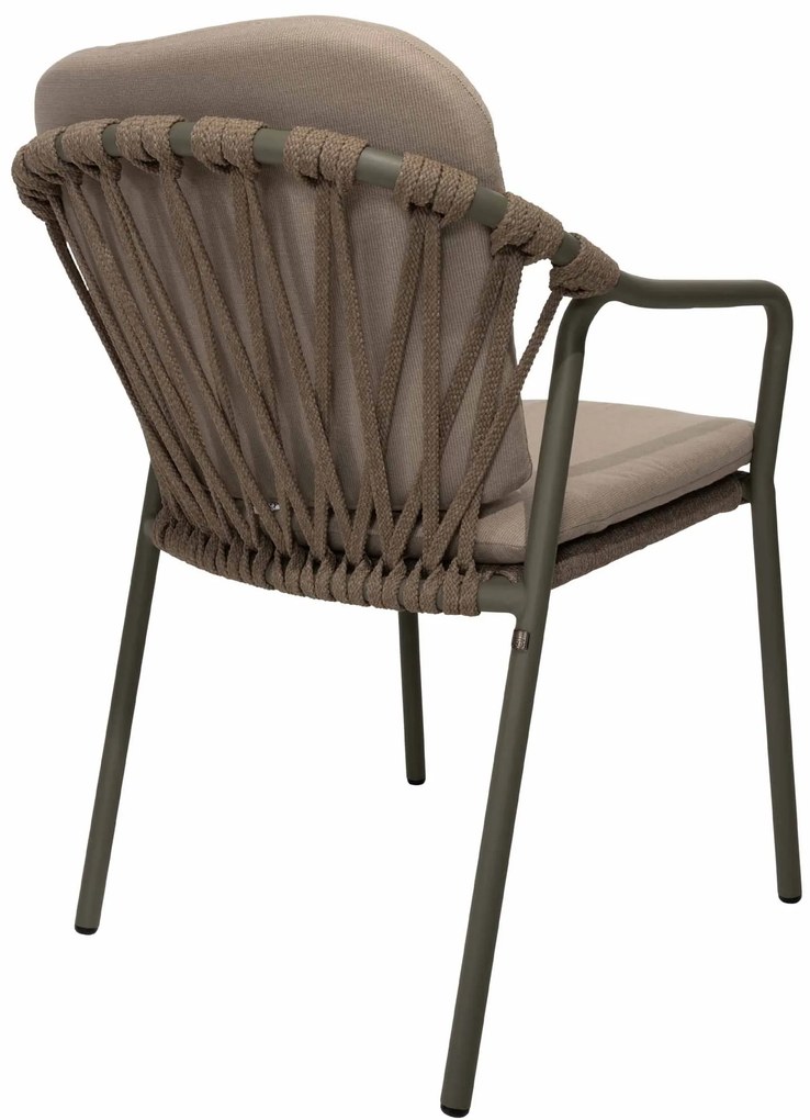 Taste by 4 Seasons Manitoba stapelbare tuinstoel olijfgroen SALE  Tuinstoel    taupe weerbestendig