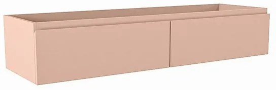 Mondiaz FOGE wastafelonderkast - 130x41x25cm - 2 lades - softclose - Rosee M44241Rosee