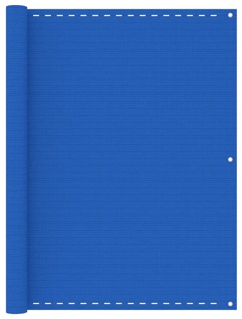 vidaXL Balkonscherm 120x600 cm HDPE blauw