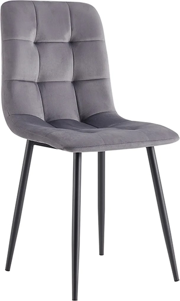 Set 4 Stuhl Fluwelen Stoelen