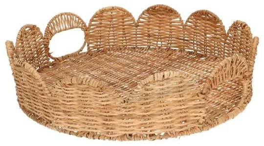 Dienblad, rattan, geschulpt, 40 cm