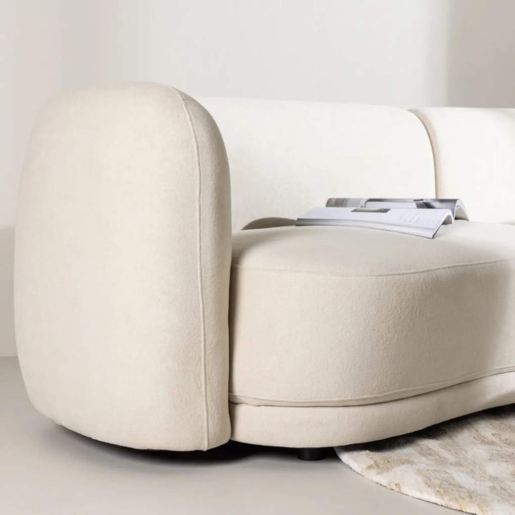 Driezitsbank Boucle White