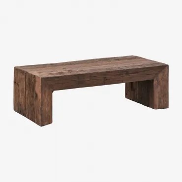 Rechthoekige Salontafel 120x60 Cm In Gerecycled Juvira Hout 120 X 60 Cm - Sklum