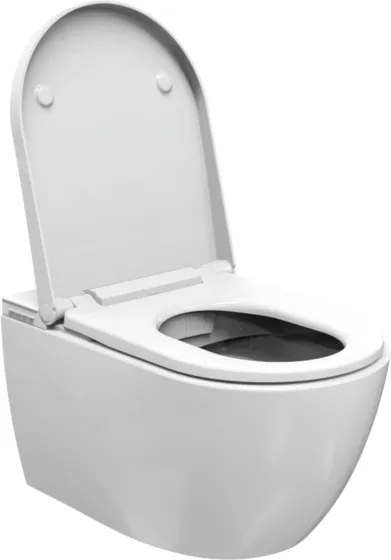 Plieger Capri randloze douche wc met softclose zitting wit glans