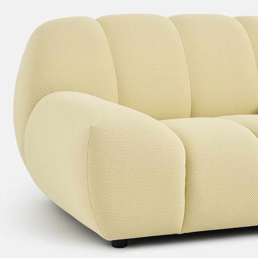 XL fauteuil, gewatteerde stof, NURIA